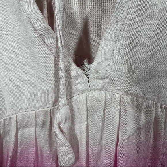 Free People Pink White Sun Up Tie Dye Tunic Top - Picture 8 of 10
